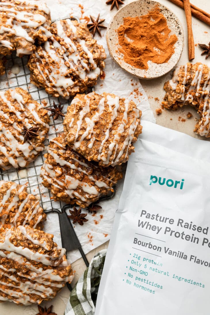 Protein Breakfast Cookies with Chai Spice