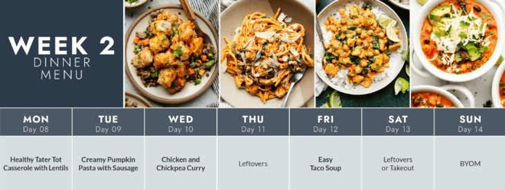 2-Week Healthy Winter Meal Plan With Grocery List - The Real Food ...