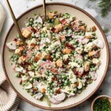 Creamy Pea Salad With Cheese