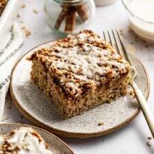 The Coziest Cinnamon Streusel Baked Oatmeal