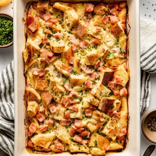 Eggs Benedict Casserole (With Overnight Option)