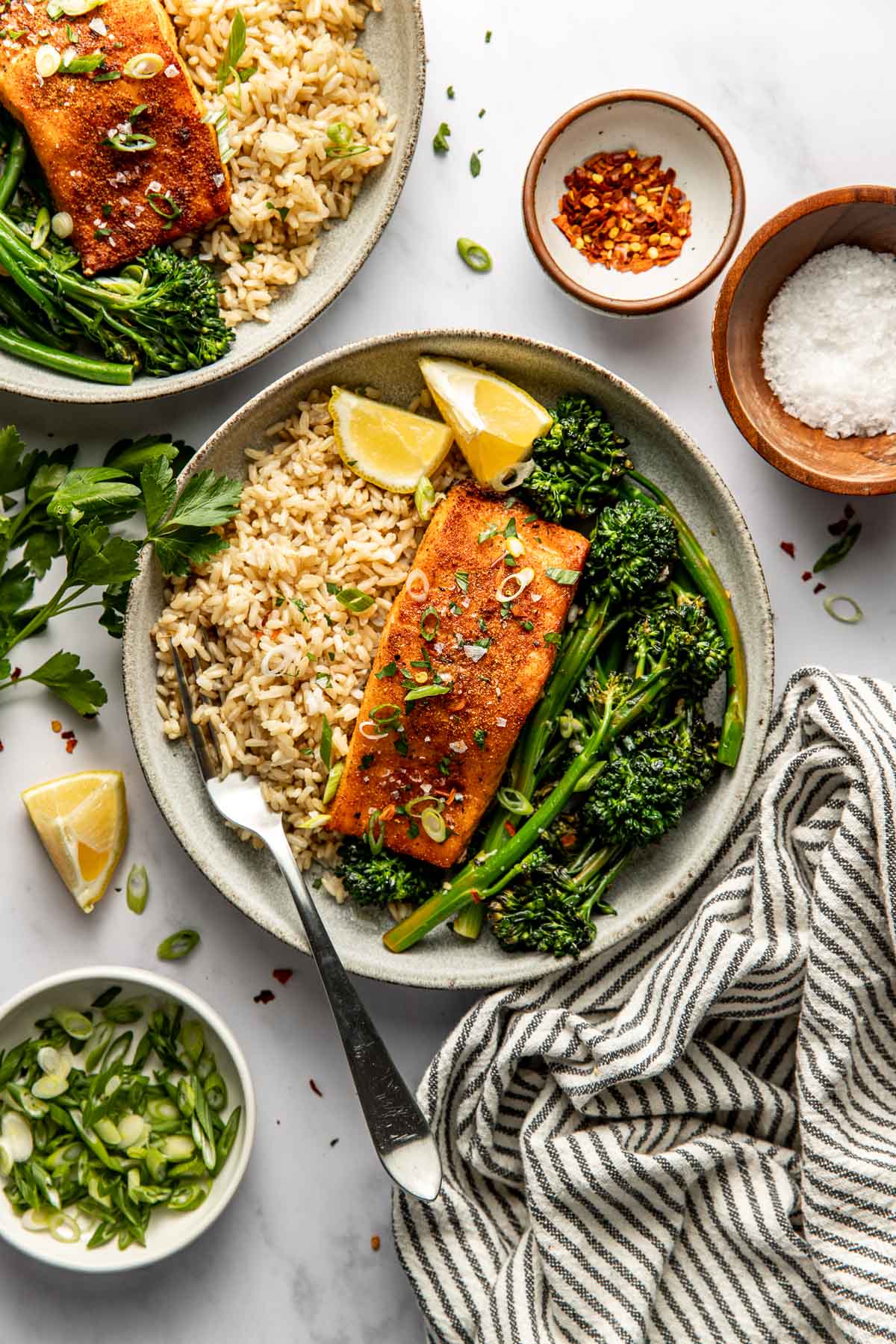Air Fryer Salmon [therealfooddietitians.com]