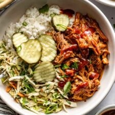 Slow Cooker Pulled Pork Bowls Recipe
