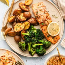 Sheet Pan Honey Mustard Salmon Recipe